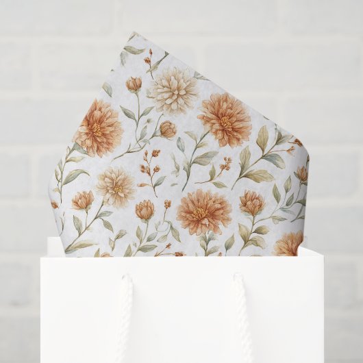 Sinaas Room Bloemen Bruidsborrel Tissuepapier (Cadeauzakje)