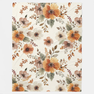 Sinaas Room Bloemen Fleece Deken