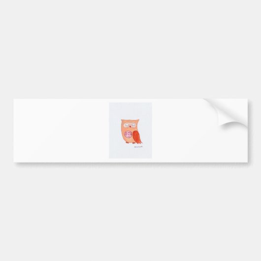Sinaasachtige uil bumpersticker (Voorkant)