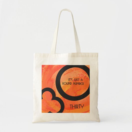 Sinaasappel 30 decennium van de geboorte tote bag (Voorkant)