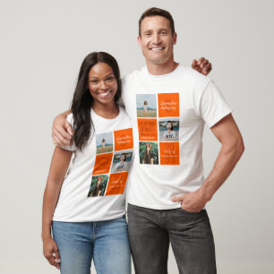 Sinaasappel 3-Photo Fun Boxes-klasse Jaar T-shirt