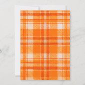 Sinaasappel 3D Citrus Plaid Handgetrokken Baby sho Kaart (Achterkant)