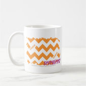 Sinaasappel 4 van de zigzag koffiemok (Links)