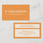 SINAASAPPEL 4stippen Visitekaartje (Voorkant / Achterkant)