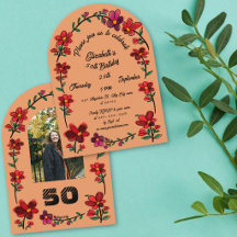 Sinaasappel 50ste verjaardagsfeestje Whimsical Doo
