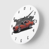 Sinaasappel 69 Camaro Ronde Klok (Hoek)
