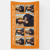 Sinaasappel 7 Foto Congrats Afstuderen Afstuderen  Spandoek (Verticaal)