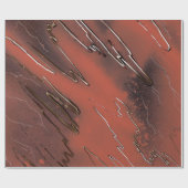 Sinaasappel aan Bruin Verweerd Cadeaupapier (Vlak)