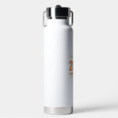 Sinaasappel Aangepaste Naam Persoonlijk Afstudeerc Waterfles (Voorkant)