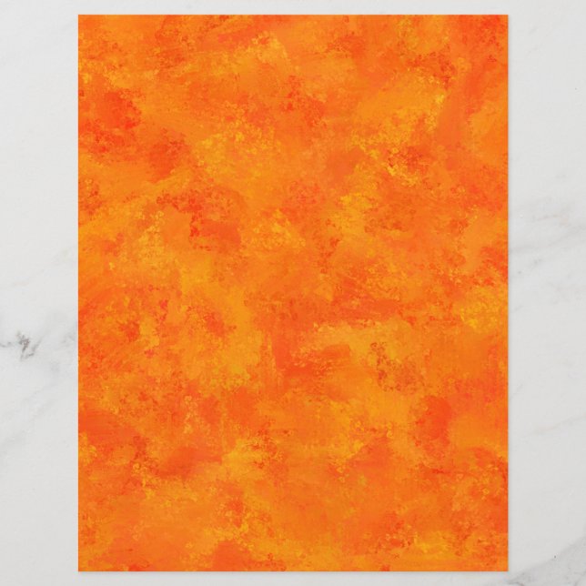 Sinaasappel Abstract Patroon Papier Vellen (Voorkant)