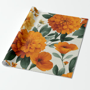Sinaasappel Afrikaner Botanische Bloemenschilderin Cadeaupapier