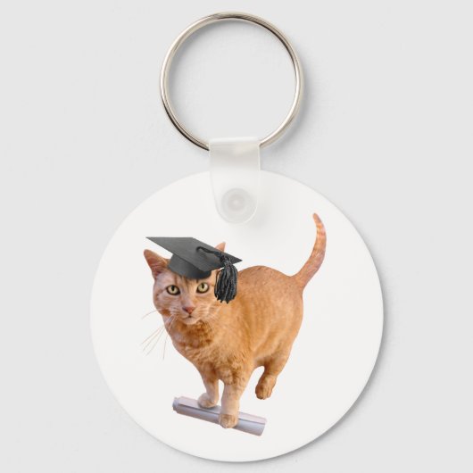 Sinaasappel Afstudeerder Sleutelhanger (Voorkant)