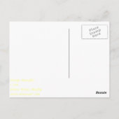 Sinaasappel Amaryllis Briefkaart (Achterkant)