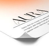 Sinaasappel Aura Poster (Hoek)