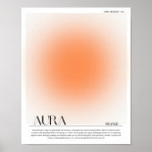 Sinaasappel Aura Poster (Voorkant)
