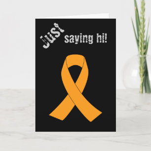 Sinaasappel Awareness Ribbon - Leukemie, MS Kaart