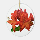 Sinaasappel Azalea Bloesem Keramisch Ornament (Links)