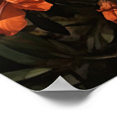 Sinaasappel Azalea Flowers Art Print Poster (Hoek)