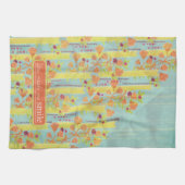  Sinaasappel Azure Tea Towel Kitchen Towel Theedoek (Horizontaal)