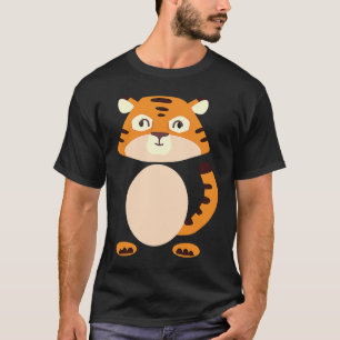 Sinaasappel Baby Tijger Kitten Kat Halloween T-shirt