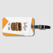 Sinaasappel Bak mijn dag Bagagelabel (Voorkant (horizontaal))