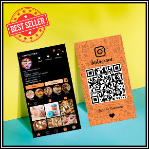 Sinaasappel Banketbakker Instagram Catering QR Visitekaartje