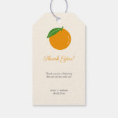 Sinaasappel Bedankt Cadeaulabel (Achterkant)