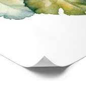 Sinaasappel Begonia Flowers Art Print Poster (Hoek)