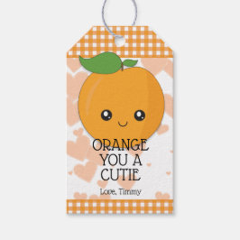 Sinaasappel, ben jij een schatje? Persoonlijke Val Cadeaulabel