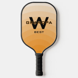 Sinaasappel Beste Opa Monogramed Pickleball Paddle