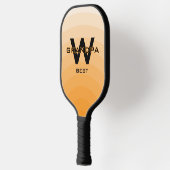 Sinaasappel Beste Opa Monogramed Pickleball Paddle (Links)