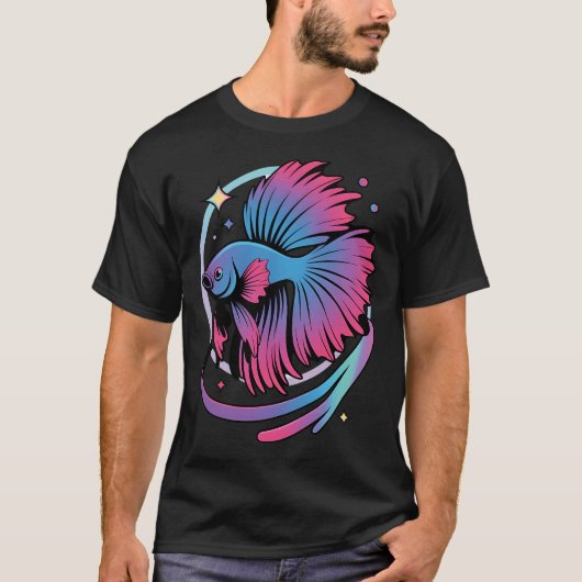 Sinaasappel Betta Ontwerp T-shirt (Voorkant)