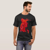 Sinaasappel Betta Vis T-shirt (Voorkant volledig)