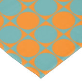 Sinaasappel & Blauw Decoratief Patroon Tafelkleed (Gekanteld)