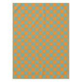 Sinaasappel & Blauw Decoratief Patroon Tafelkleed (Voorkant)