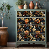 Sinaasappel Blauw en Crème Georgisch Geïnspireerd Tissuepapier