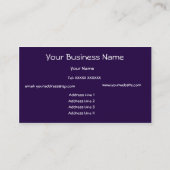 Sinaasappel, Blauw, Groen Abstract Visitekaartje (Achterkant)