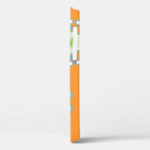 Sinaasappel, Blauw, Groen Pinwheel Case-Mate iPhone Case (Achterkant / Links)