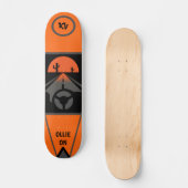 Sinaasappel/Blk, gemonteerd als "Ollie on"-skatebo Persoonlijk Skateboard (Voorkant)