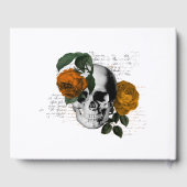 Sinaasappel Bloem Gotische Bruiloft Gastenboek (Achterkant)