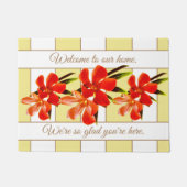 Sinaasappel Bloem | Oleander Persoonlijke Welkom Deurmat (Voorkant)