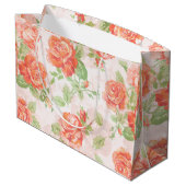 Sinaasappel bloem roos grote cadeautas (Achterkant Gekanteld)