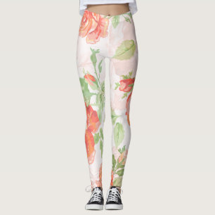 Sinaasappel bloem roze verlovingsfeest leggings