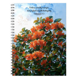 Sinaasappel Bloemen Bijbelvers Kunst Gebedsjournaa Notitieboek