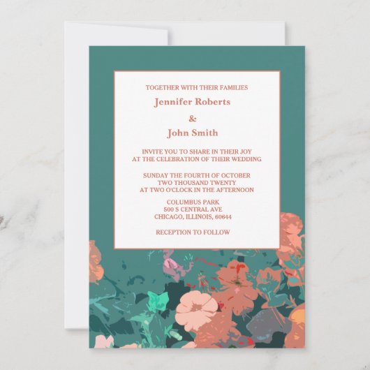 Sinaasappel Bloemen Bloemen Groene Bladkunst Bruil Kaart (Voorkant)