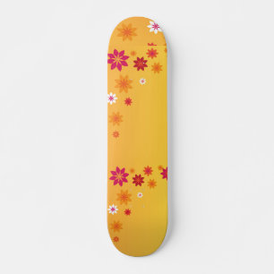 Sinaasappel Bloemen Skateboard