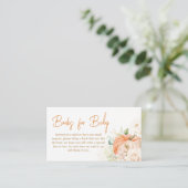 Sinaasappel Bloemen Sweet Little Pumpkin Boeken vo Informatiekaartje (Staand voorkant)