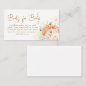 Sinaasappel Bloemen Sweet Little Pumpkin Boeken vo Informatiekaartje (Voorkant / Achterkant)