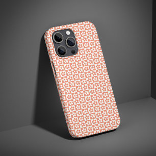 Sinaasappel Bloemige Hoesje voor Telefoon Cadeau v
