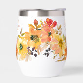 Sinaasappel Bloemige Monogram Naam Cadeau (Links)